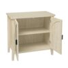 Rattan 2 Door Cabinet, Suitable For Bedroom - Natural - Image 12
