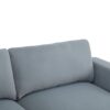 Modern Square Arm Sofa With Soft Velvet Upholstery, Deep Cushions, Sturdy Legs - Gray - Image 16