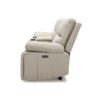 Malibu - Modern Power Motion 3 Piece Reclining Loveseat Sofa With Cup Holders - Cream Taupe Beige - Image 3