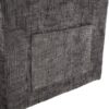 Multifunctional Recliner With Storage Backrest And Cell Phone Bracket Chenille For Living Room And Bedroom - Gray - Image 19