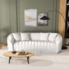 Markus - Mid-Century Modern Luxury Tight Back Couch - White - Image 11