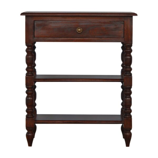 Turned Occasional Table - Brown