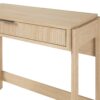 Transitional Reeded Writing Desk With Drawer - Oak - Image 3