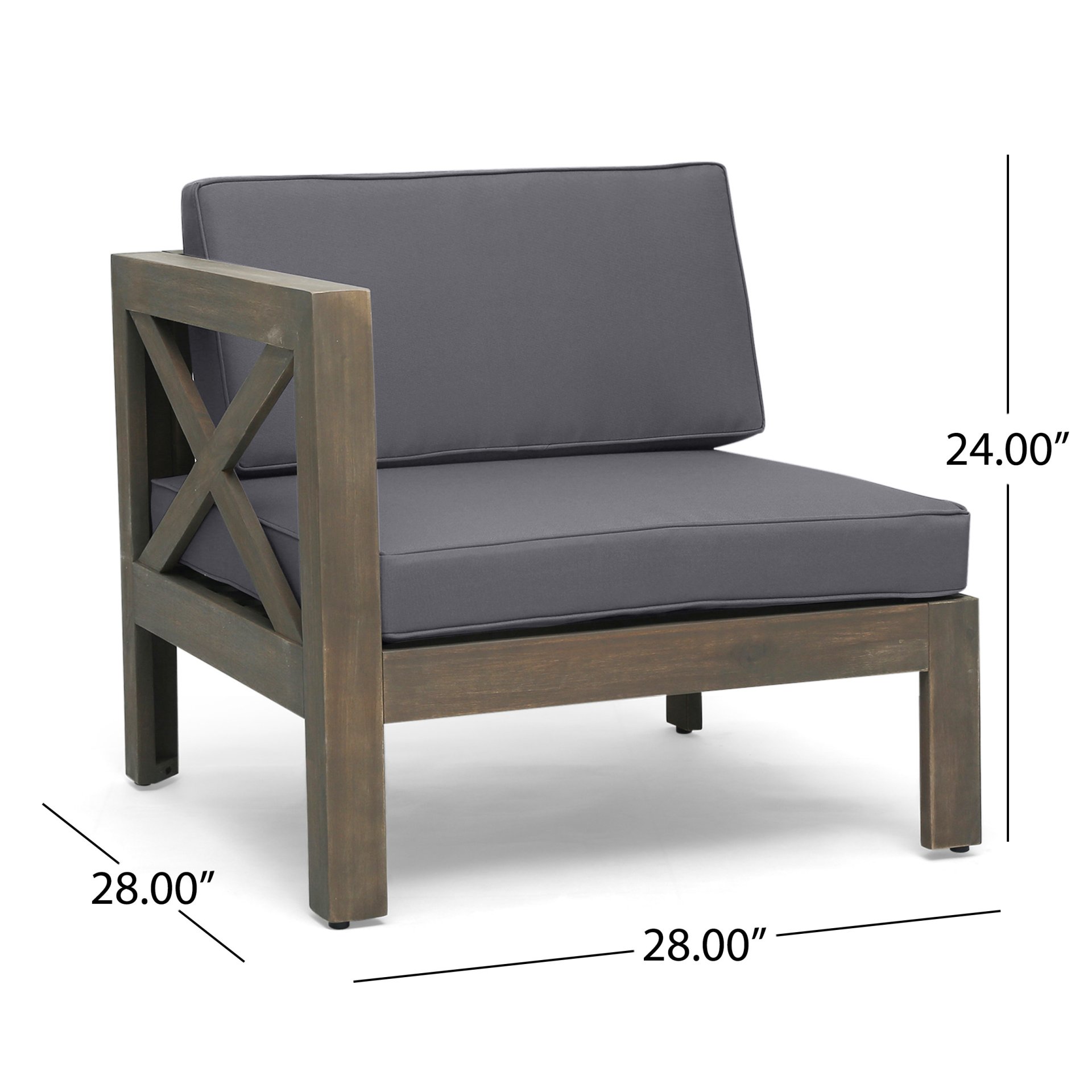 Alcove - L Shape Sofa Set - Dark Gray - Image 9