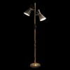 Axis - Floor Lamp With 4 Way Switch Double Spots With Base - Black / Gold - Image 2