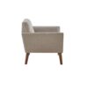 Mid - Century Lounge Chair With Button Tufting - Light Gray - Image 5