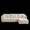 Multi Module Combination Style Sofa For Living Room And Other Lounge Spaces, Modern Minimalist Corduroy Combination Sofa With 2 Comfort Cushions With USB & C Charging Ports - Beige - Image 10