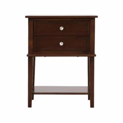 Newton - Stylish Contemporary Nightstand - Cappuccino
