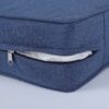 Outdoor Loveseat Cushion Set, Deep Seat Cushions For Patio Furniture, Waterproof Replacement Patio Chair Cushions (Set of 2), Double Seat - Navy Blue - Image 7