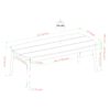 Contemporary Eucalyptus Wood Patio Coffee Table - Natural - Image 6