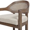 Americana - Mid-Century Modern Cane Back Counter Stool - Taupe Beige Textured Weave - Image 20