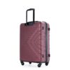 3 Piece Luggage Sets Lightweight Suitcase With Two Hooks, Spinner Wheels, Tsa Lock, (20/24/28) - Wine Red - Image 4
