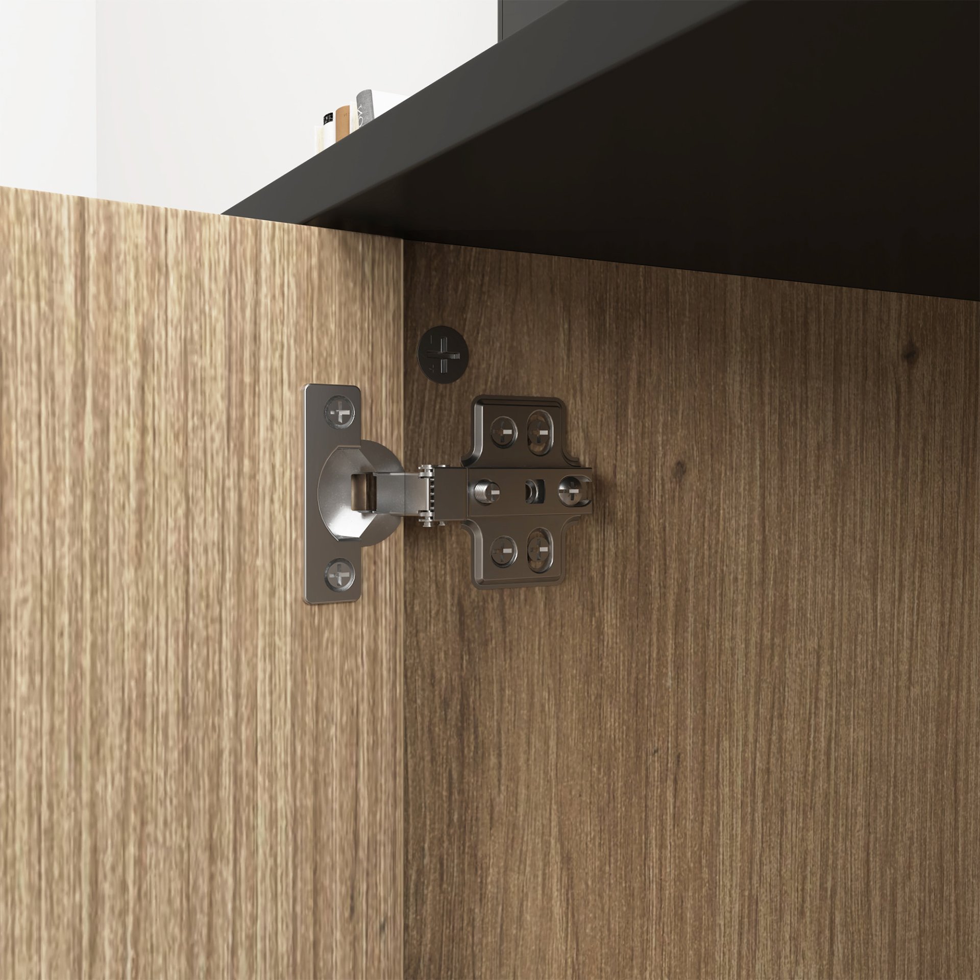 Grain 4 Door TV Cabinet, An Ideal Choice For TV And Item Storage In Modern Homes, A Perfect Blend Of Nordic And Modern Minimalist Styles - Black - Image 17