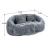 Contemporary Bean Bag Sofa Lazy Sofa Durable Comfort Lounger For Indoor & Outdoor Use - Gray - Image 3