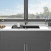 Kitchen Sink 33" X 19" Granite Composite Double Bowl Undermount Sink - Black - Image 6
