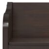 Connaught - Small Entryway Storage Bench - Chestnut - Image 3