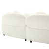 Modern Living Room Sofa, Lamb Velvet Upholstered Couch Furniture For Home Or Office - Beige - Image 11