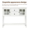 Hearth & Haven Stella - Buffet Storage Cabinet With Bottom Shelf - White - Image 5