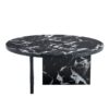 Versatile Round Coffee Table For Various Interior Styles, Exhibiting Modern Minimalism And Nordic Charm - Black / Black White - Image 16
