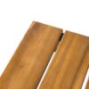 Outdoor Bar Stool With Slat Design And Metal Frame (Set of 2) - Teak / Black - Image 10