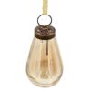 Luster Tear Drop Ornament, Glass Decorative Hanging Christmas Tree Ornaments For Holiday Party Decorations (Set of 12) - Gold - Image 2