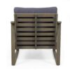 Samwell - Club Chair Outdoor Seating Acacia Wood - Dark Gray - Image 10