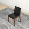 Laura - Mid-Century Modern Solid Wood Dining Chair (Set of 2) - Black - Image 8