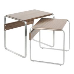 Tea Side Mid-Century Modern Nesting Tables - Walnut