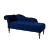 Samuel - Tufted Roll Arm Chaise Lounge - Navy Blue - Image 11
