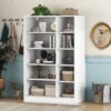 3 Door Shutter Wardrobe & Shelves - White - Image 12