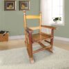 Children's Rocking Chair Indoor Or Outdoor, Suitable For Kids, Durable - Oak - Image 2