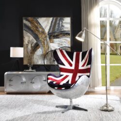 Brancaster - Pattern Accent Chair With Swivel - Multi