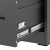 Premium Metal 3 Drawer File Cabinet With Lock For A4 Legal / Letter Size Storage, Steel - Brushed Nickel - Image 12