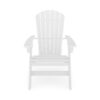 Adirondack Chair Sturdy HDPE Poly Lumber For Poolside, Patio, And Garden Relaxation - White - Image 2