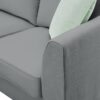 Sectional Sofa Couches Living Room Sets, 7 Seats Modular Sectional Sofa With Ottoman, L Shape Fabric Sofa Corner Couch Set With 3 Pillows - Gray - Image 12