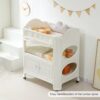 Eco Friendly Hdpe Baby Diaper Changing Table With Removable Safety Belt And Easy Clean Surface - White - Image 6