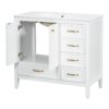 Vintage Style 36" Bathroom Vanity With Sink, Soft Closing Door, 4 Different Size Drawers Frame - White - Image 13