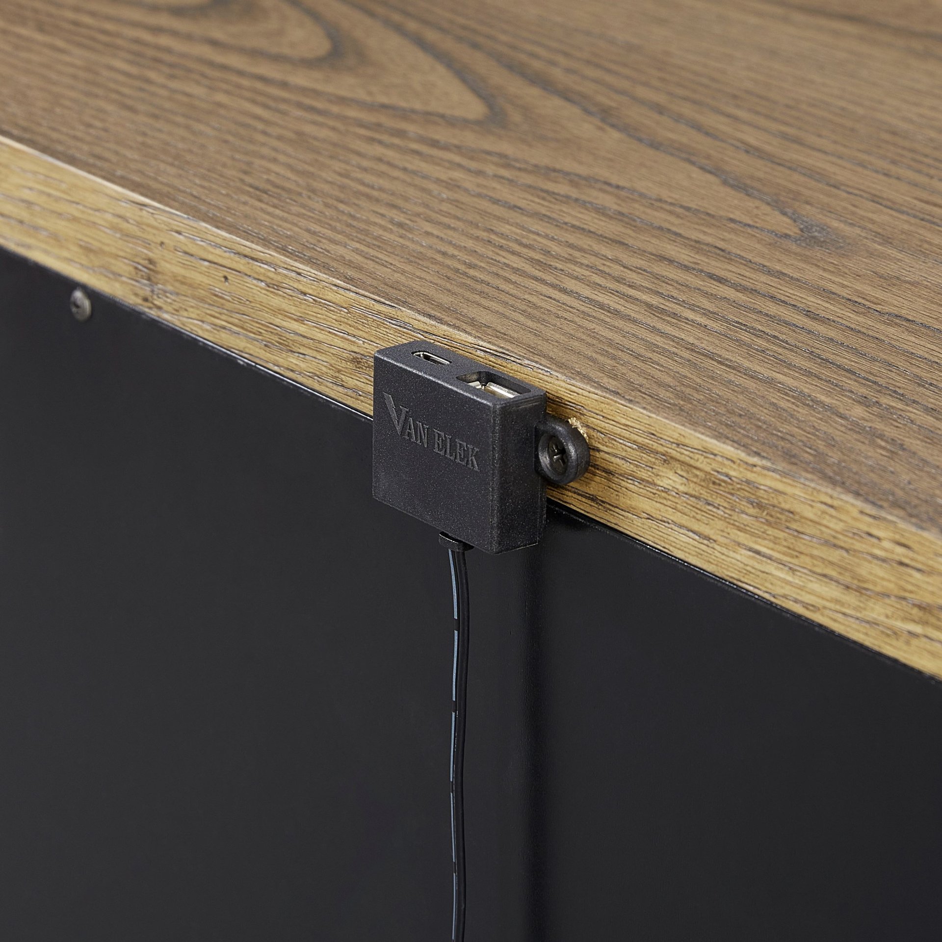 2 Drawer Nightstand With USB - Latte - Image 3