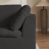 Cloud L Shape Modular Sectional Sofa With Ottoman, 3 Seater Convertible Couch - Gray - Image 8
