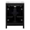 Bathroom Vanity Combo With Ceramic Sink, Luxurious Space-Saving Vanity, 2 Soft Close Doors - Black - Image 21