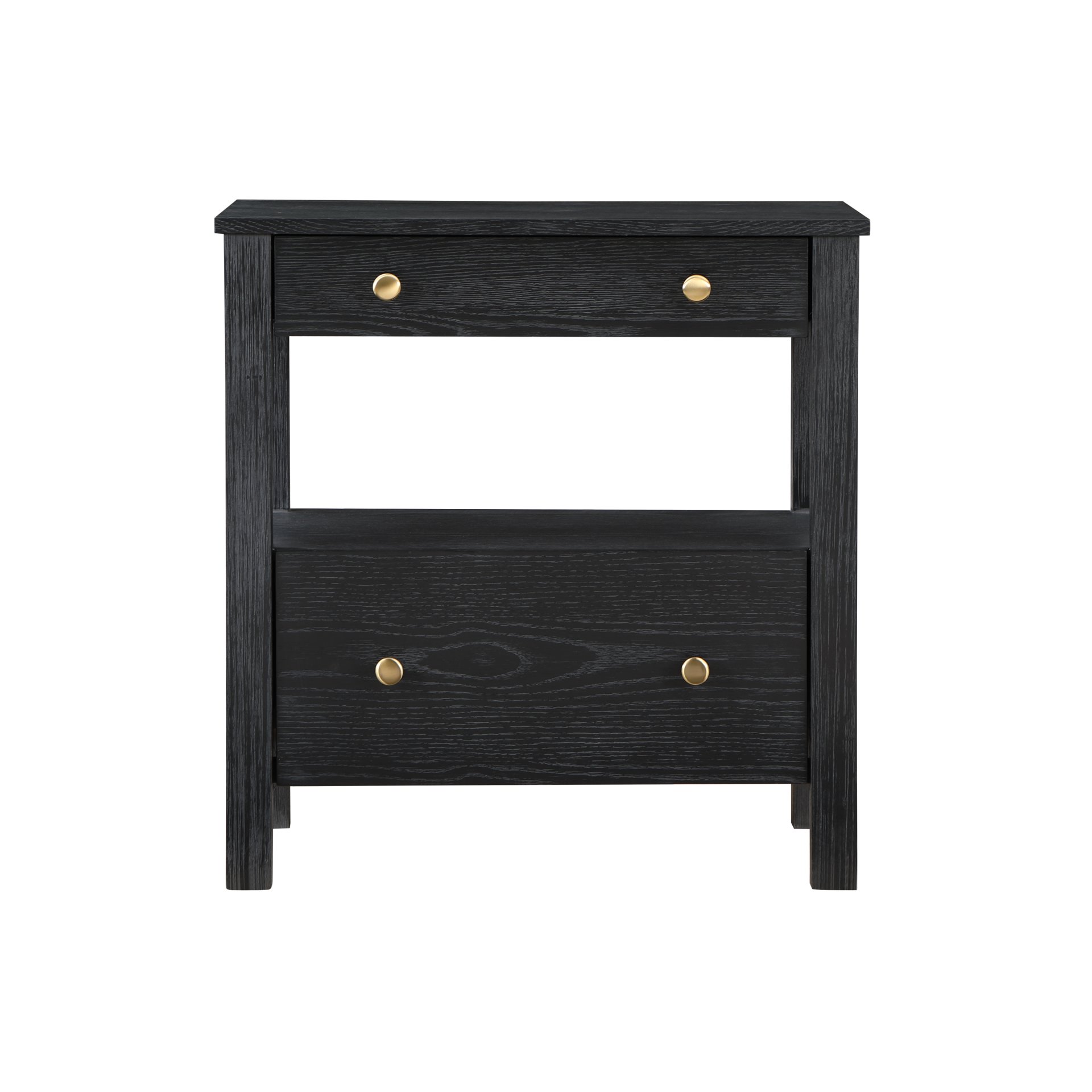 Danielle - 2 Drawer Nightstand With Knobs - Black - Image 11