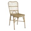 Outdoor Wicker Patio Dining Chairs (Set of 2) With Durable Iron Frame Rattan Weave - Natural - Image 6