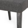 Contemporary Fabric Dining Chair With Upholstered Seating And Tapered Legs - Charcoal - Image 10