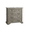 Farmhouse Vintage Design 5 Drawers Dresser With Natural Texture - Ancient Oak - Image 3