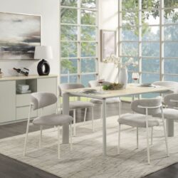 Ingram - Ceramic Top Dining Table - Light Gray