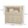 Hamster Cage, Rat Cage Wood With Independent Storage Cabinet, House For Ch" illa With Guinea Pig Hutch And Bridge, Easy View Acrylic Panels, Living Habitat X-Large - Teak - Image 3