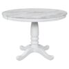 5 Pieces Dining Table And Chairs Set For 4 Persons, Kitchen Room Solid Wood Table With 4 Chairs - White - Image 14