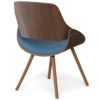 Malden - Bentwood Dining Chair With Wood Back - Blue - Image 2