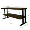 Media Console Table With One Shelf To Your Home Decor - Natural / Black - Image 5