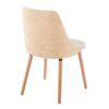 Anabelle - Mid-Century Modern Chair (Set of 2) - Natural / Cream - Image 4
